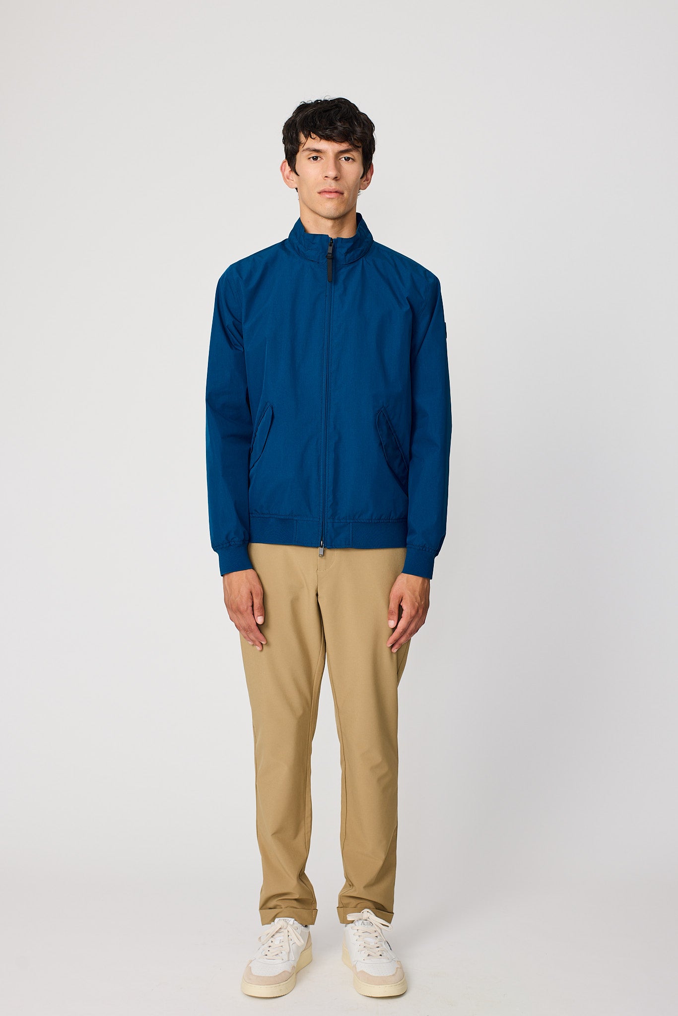 Bomber algodón Kapka Blue Opal azul - Hombre – Tantä Rainwear