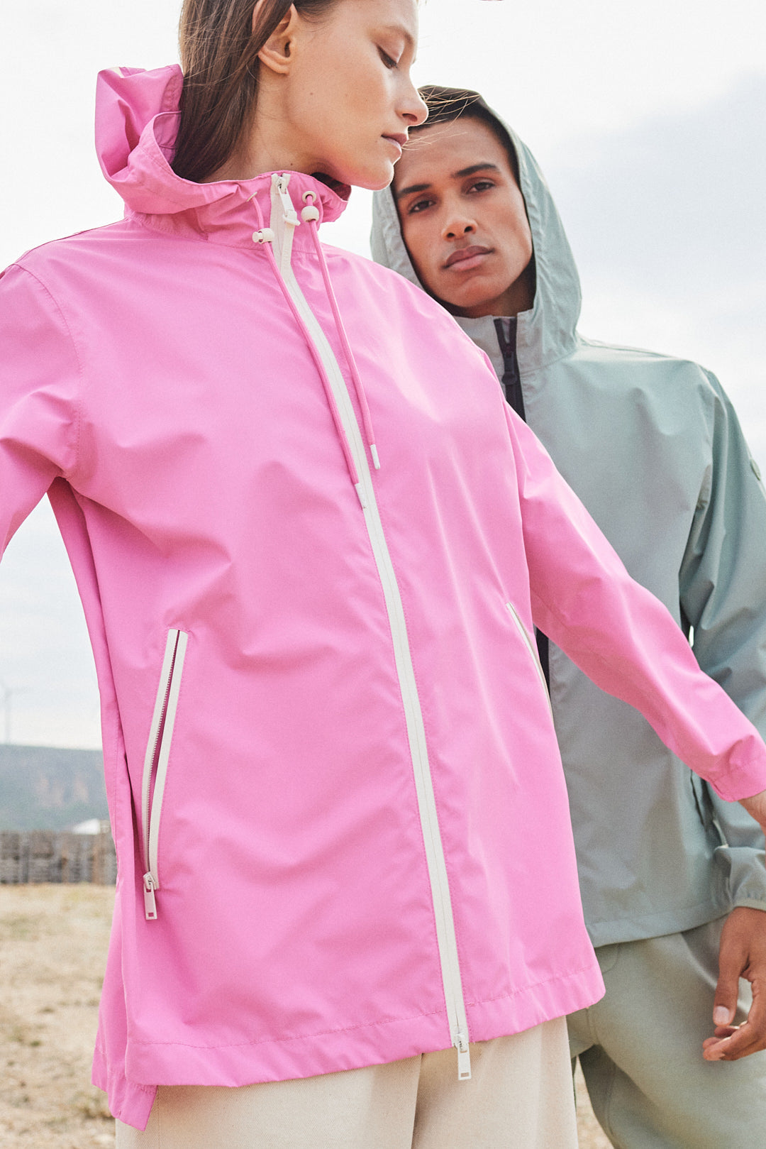 Women's Recycled Polyester Waterproof Jacket - Pink – Tantä
