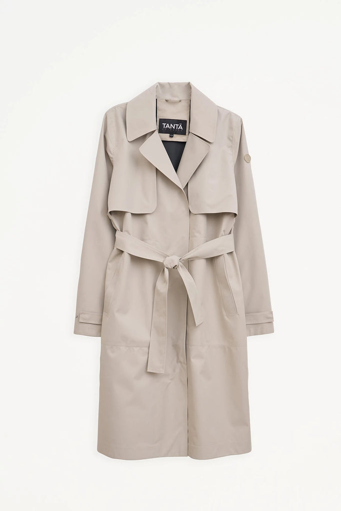 Trench o gabardina impermeable de Mujer sin costuras Tage. Tantä. Color gris.