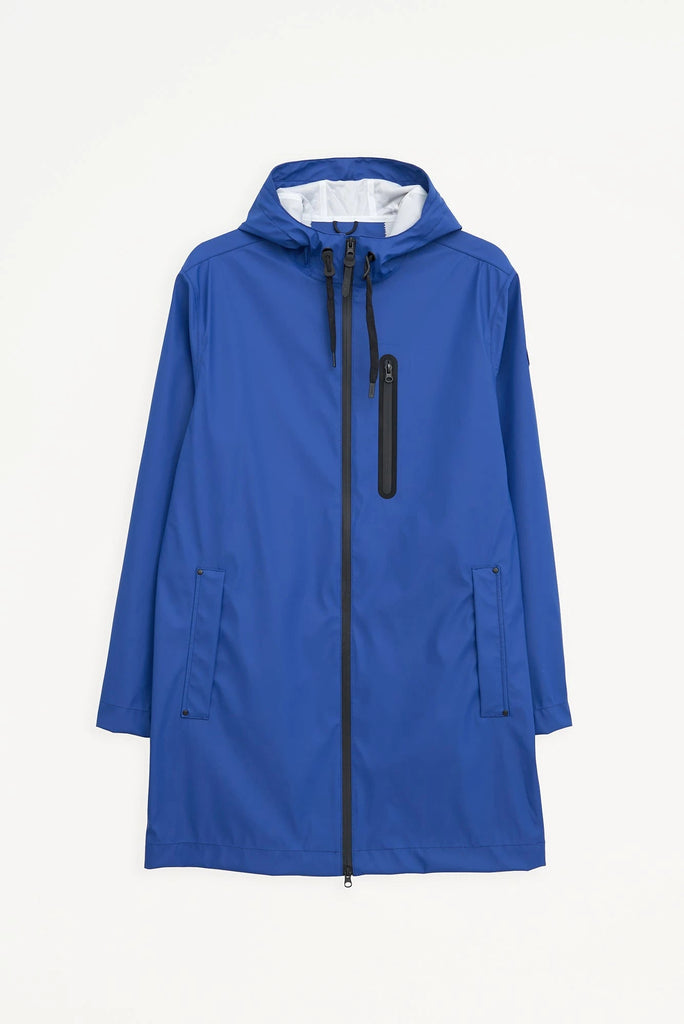 chaqueta impermeable de hombre de poliuretano azul