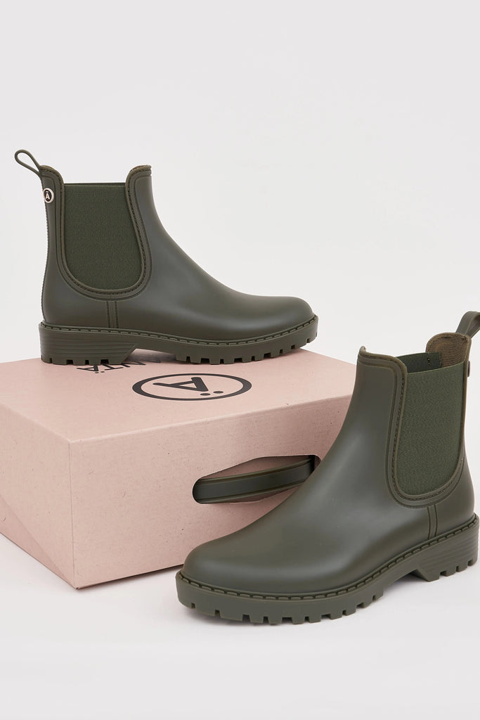 Botas Impermeables Tantä Fabricadas en España. Druppel color Verde Khaki