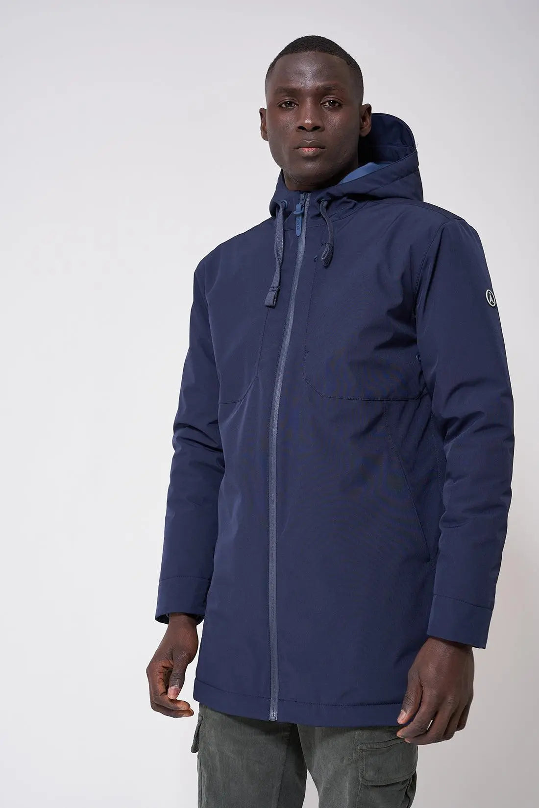 Abrigo impermeable de hombre Tantä transpirable. Azul marino – Tantä  Rainwear