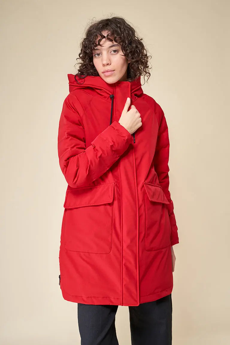 Anorak acolchado impermeable capucha - Mujer